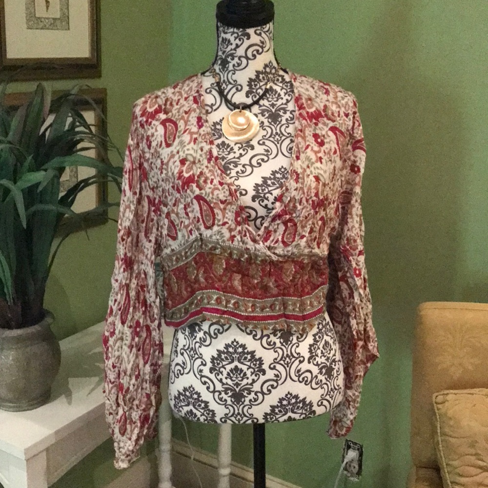 Boho cropped top
